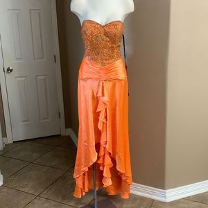 Orange vintage dress
